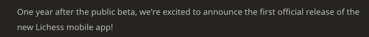 A detail from the redesigned Lichess interface